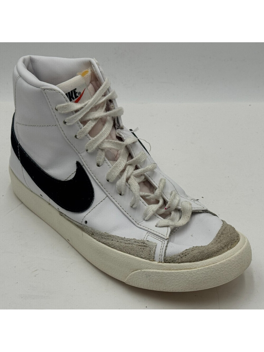 Nike Blazer Mid 77 Vintage Men's Sneakers 8 Black Sail White Shoes BQ6806-100